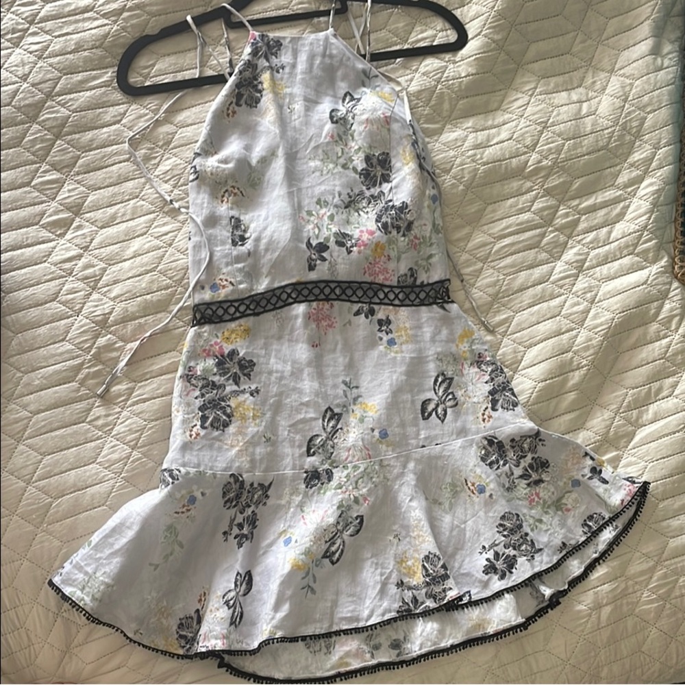 Karina Grimaldi Floral Backless Dress